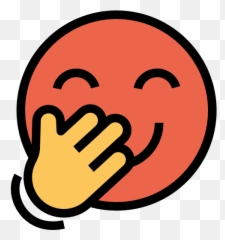 Giggle - Happy Emoji,Giggle Emoticon