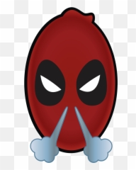 Deadpool Face Clipart - Png Download Full Size Clipart Mascara De Deadpool Dibujo Emoji,Freddy Krueger Emoji