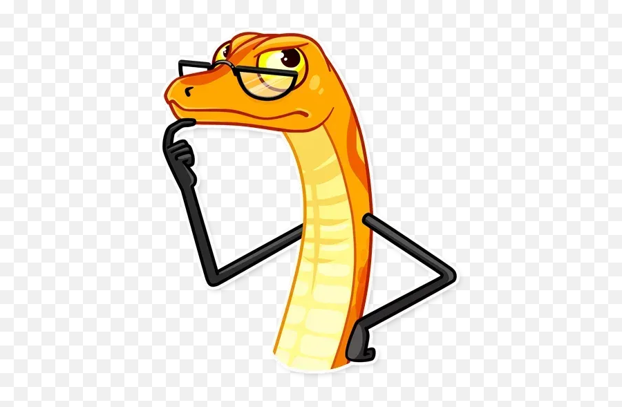 Sneaky Snake Sticker Pack - Stickers Cloud Emoji,Snakes With Emojis