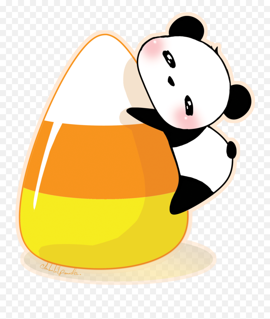Cartoon Kawaii Candy Corn Clipart - Cute Kawaii Candy Corn Emoji,Candy Corn Emoji