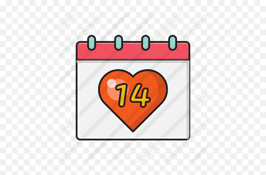 Calendar - Free Valentines Day Icons Vertical Emoji,Romantic Emoji Art