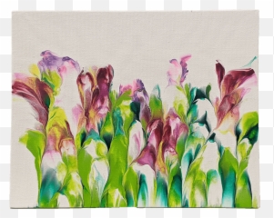 Acrylic Dipped Painting - Gladiolus Emoji,Abstract Painting Emotions