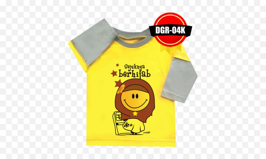 Terjual Distronya Kaos Anak Muslim Limited Karakter Cewe - 2 Short Sleeve Emoji,Kode Emoticons Bbm