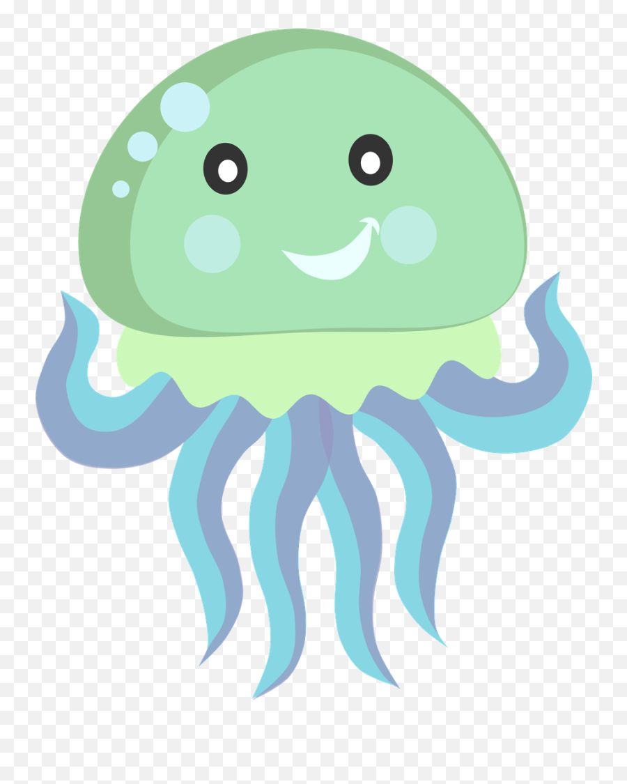 Octopus Clipart Aquatic Animal Octopus - Cute Clip Art Jellyfish Emoji,Figuras Emotions