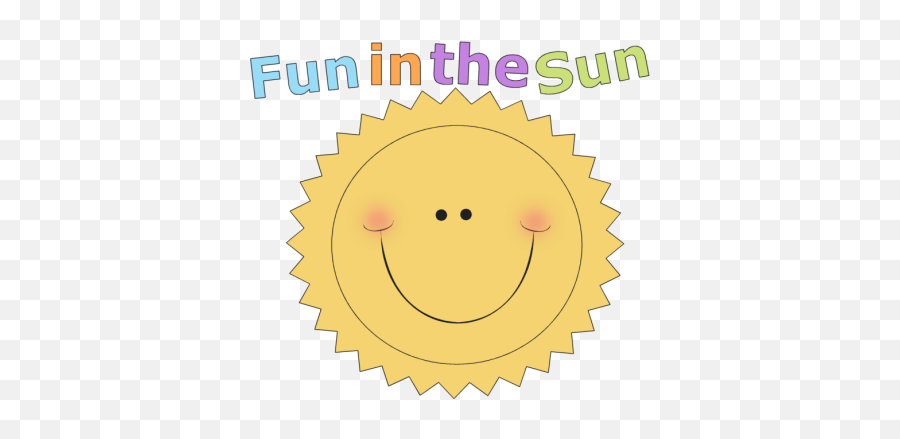 Fun In The Sun Clip Art - Fun In The Sun Image Happy Emoji,Sunshine Emoticon
