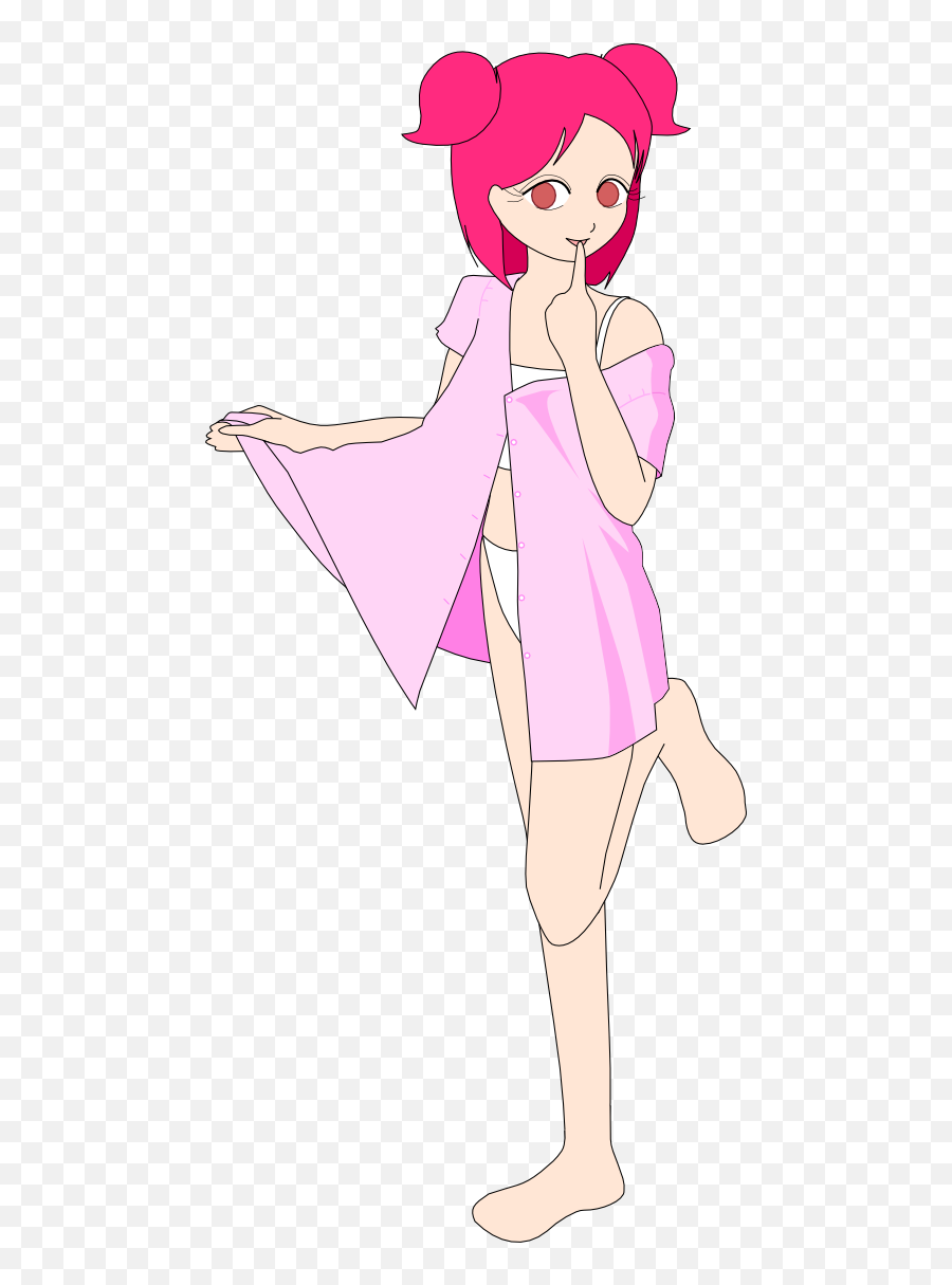 Pink Anime Girl Beta Clipart - Vector Graphics Emoji,Pinky And The Brain Emoticon