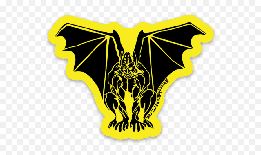Abra Gargoyle Sticker - Fictional Character Emoji,Yellow Devil Emoji With Halo