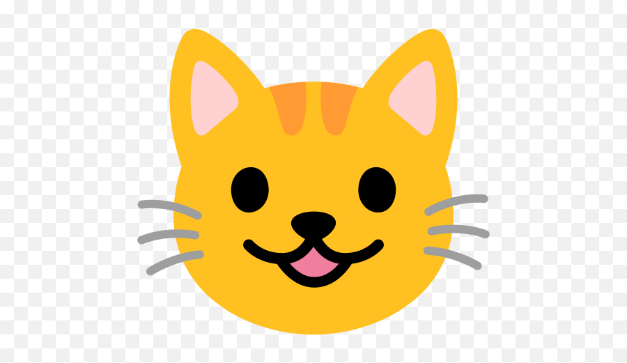 Grinning Cat Emoji - Android 11 Cat Emoji,Cat Emojis