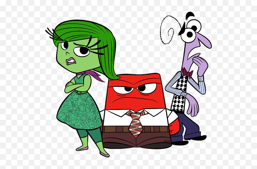 Free Clip Art - Inside Out Disguest And Fear Drawing Emoji,Disgusting Emotion Animation