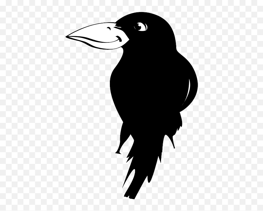 Raven Crow Gloomy Creepy Darkness - Jackdaw Clipart Emoji,Raven With Emotions