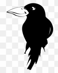 Raven Crow Gloomy Creepy Darkness - Jackdaw Clipart Emoji,Raven With Emotions