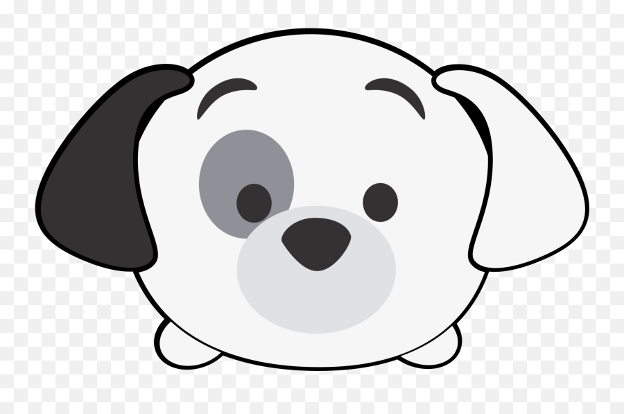 Clipart Puppy Emoji Picture - Disney Tsum Tsum 101 Dalmatians,Puppy Emoji