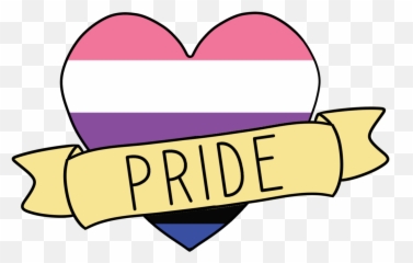 Lgbt Trans Genderfluid Sticker - Girly Emoji,Genderfluid Heart Emoji