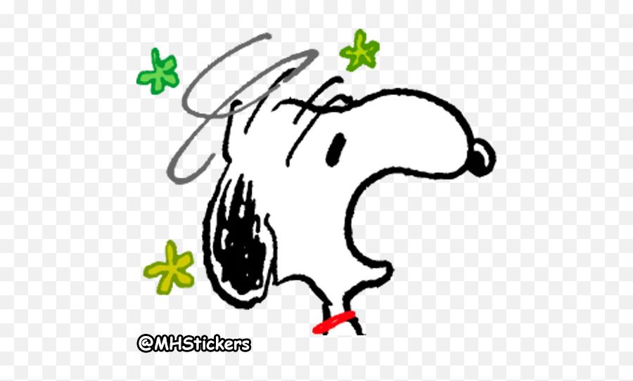 Snoopy Stickers - Dot Emoji,Dancing Snoopy Emoticon Gif