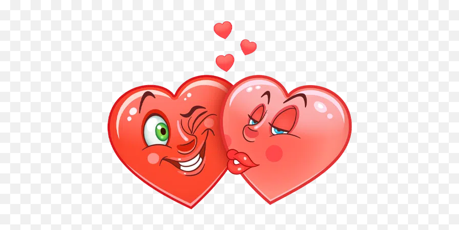 Big Boy Heart Ykinanah Sticker Pack - Stickers Cloud Two Hearts Kissing Emoji,Stikers Emojis Corazones