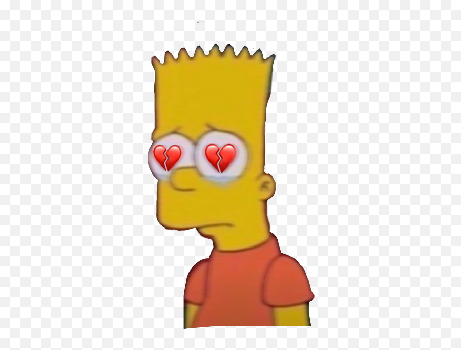 Bart Simpson Heartbroken Posted - Imagenes De Bart Sad Emoji,Simpsons Emoji