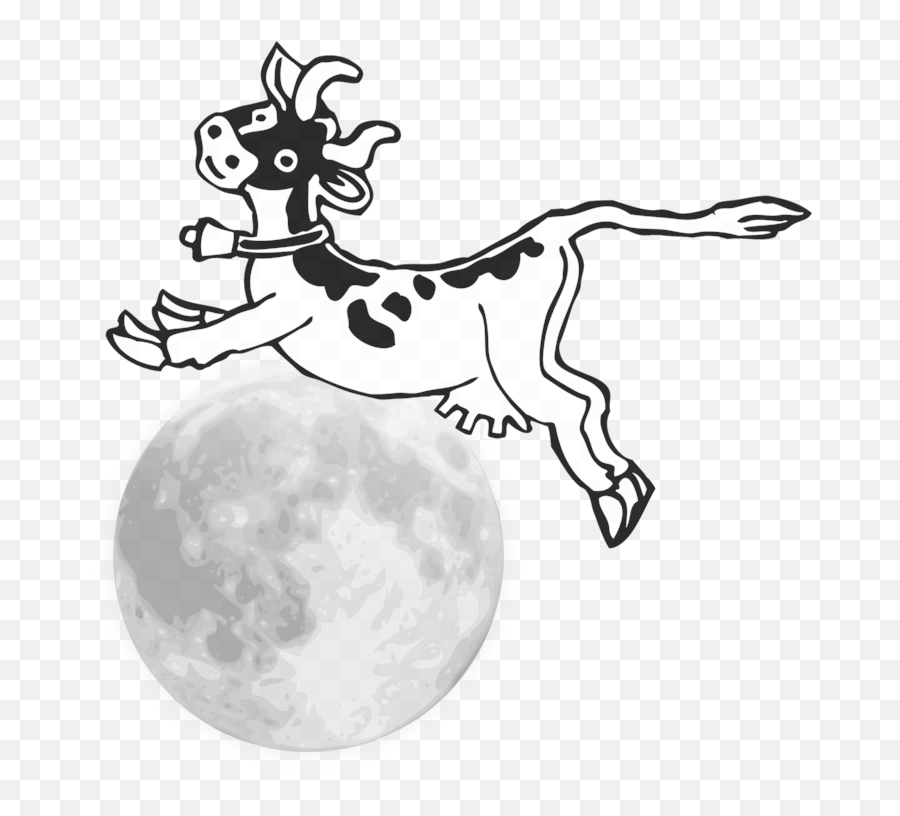 Cow Jumps Over The Moon Free Svg - Small Moon Png Emoji,The Crusades Emojis