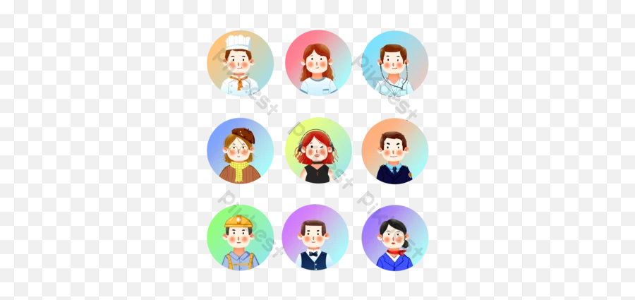 People Avatar Images Free Psd Templatespng And Vector Emoji,Cartoon Pople Different Emotions
