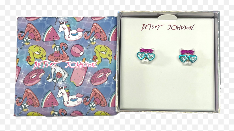 Betsey Johnson Dog With Sunglasses Stud Earrings Emoji,What Is Ariel's Emoji Power