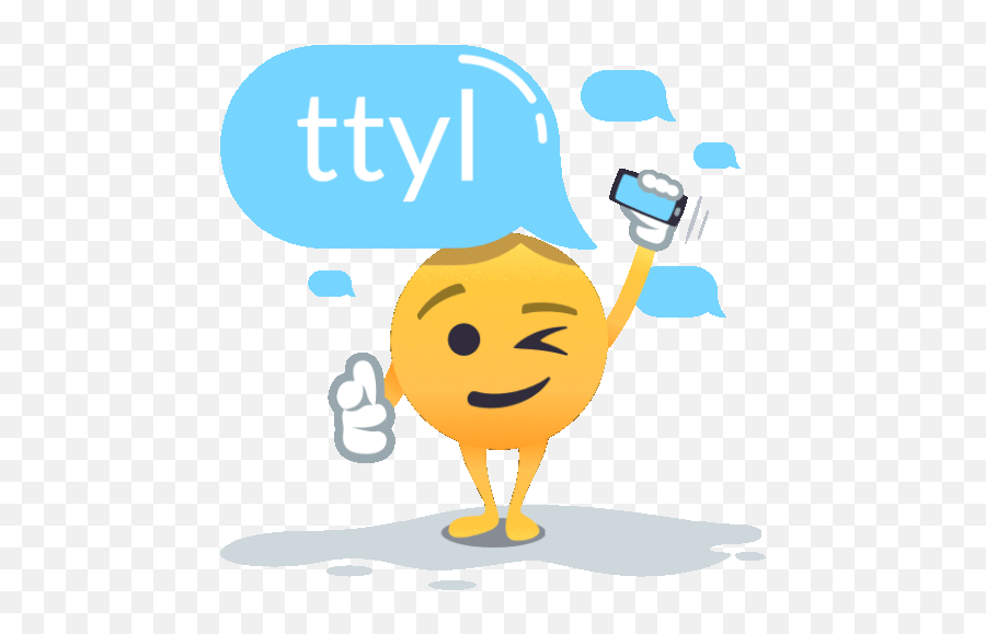 Ttyl Smiley Guy Gif - Ttyl Smileyguy Joypixels Discover U0026 Share Gifs Happy Emoji,Moana Emoji