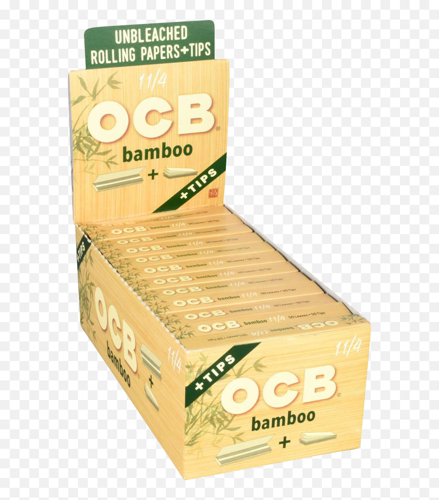 Ocb Bamboo Rolling Papers With Tips - 24 Pack Emoji,Bamoo Emoji