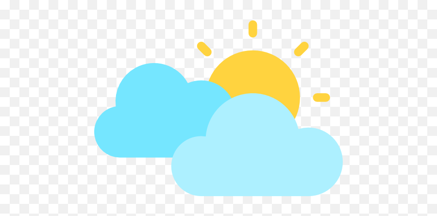 Clouds And Sun - Free Weather Icons Emoji,Weather Emoji