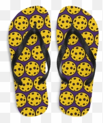Flip - Flops Pickleballs Purple Emoji,Pickleball Emoji'