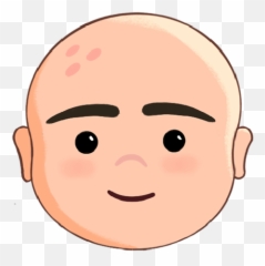 Blahstickers Emoji,Bald Head Emoji