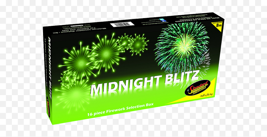Midnight Blitz By Standard Fireworks Niteforce Fireworks - Fireworks Emoji,New Years Eve Emoticons