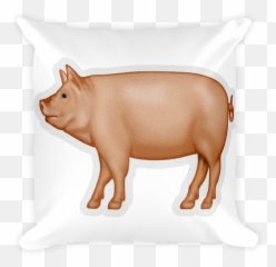 Emoji Pillow Pig Just Emoji Png Pig - Domestic Pig,Moon Emoji Plush