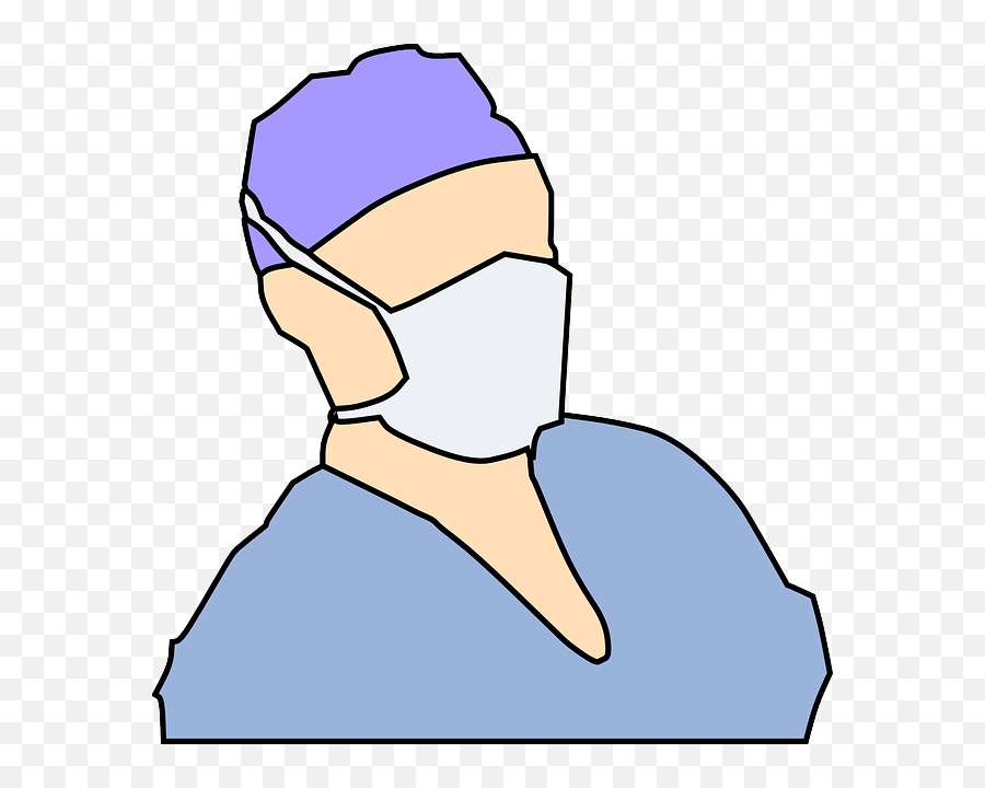 Doctor With Mask Drawing - Clip Art Library Doctor With Mask Clip Art Emoji,Hospital Mask Emoji