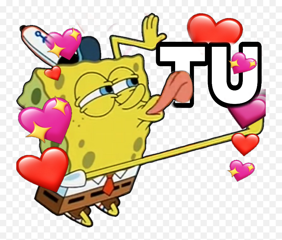 Download Hearts Spongebob Love Meme - Stickers De Amor Memes Emoji,Spongebob Emojis