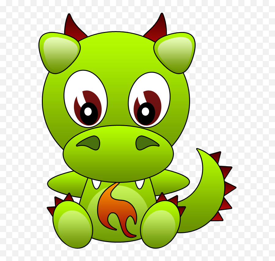 Clip Art Chinese Dragon - Little Green Dragon Clipart Emoji,Emoji Mobile9