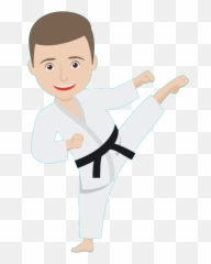 Sport Karate - Boy Emoji,Martial Arts Emoji