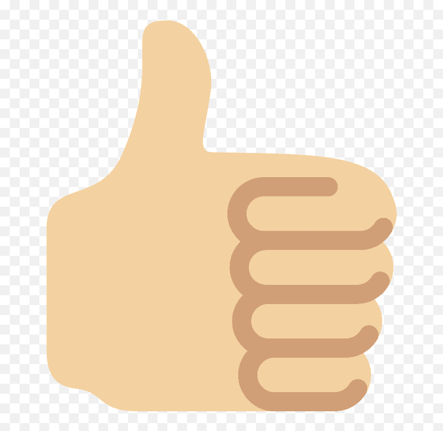 Thumbs Up Emoji With Medium - Light Skin Tone Meaning And Zoom Thumbs Up Png,Thumbs Up Emoji Text