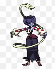 Squigly Skullgirls Animation Demon Wolf - Fictional Character Emoji,Japanese Emoticons Yaranaika