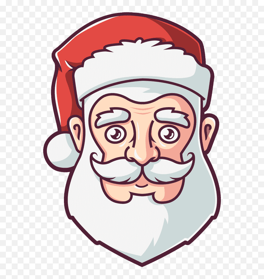 Free U0026 Cute Santa Face Clipart For Your Holiday Decorations - Fictional Character Emoji,Baby Stuff Emojis Clipart