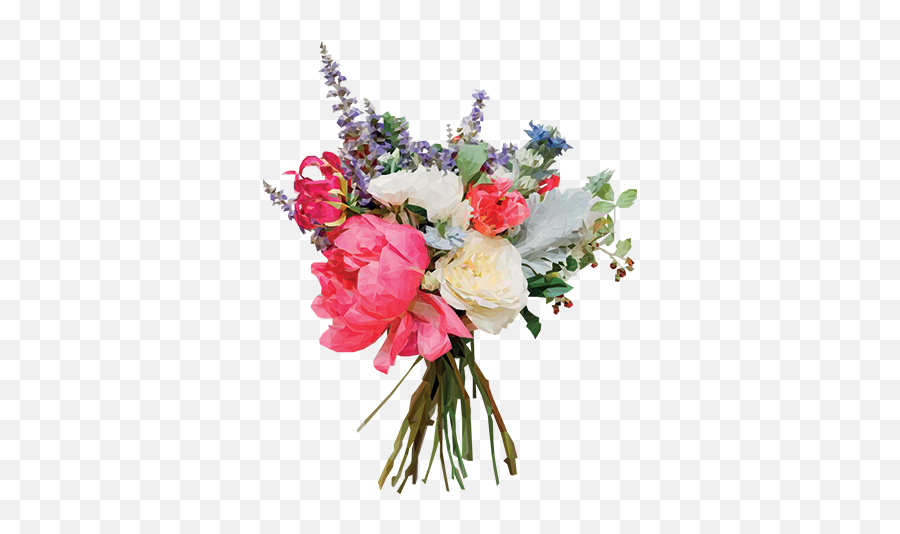 Geometrical Flower Bouquet Wedding - Beautiful Wild Flower Bouquets Emoji,Flower Bouquet Emoji