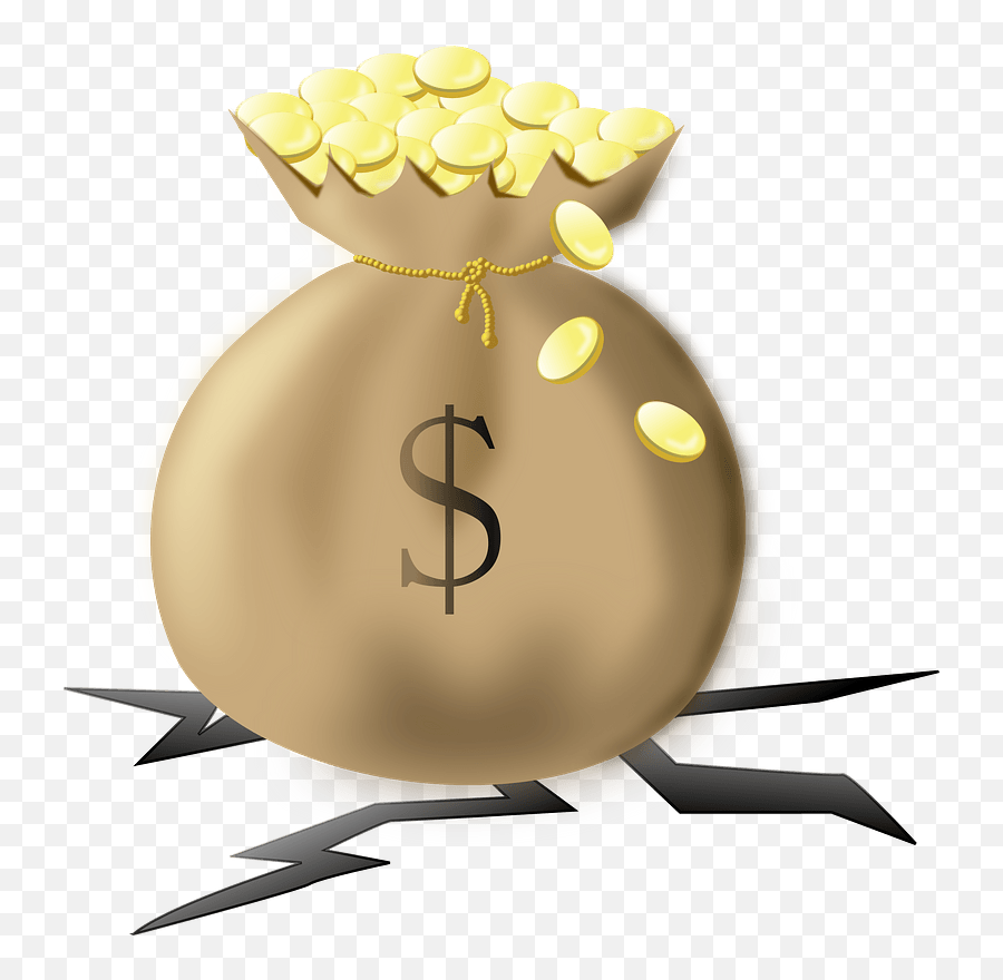 Money Bag Cash Gold Png Files - Transparent Background Gold Coin Bag Transparent Bag Emoji,Money Bag Emoji Yellow