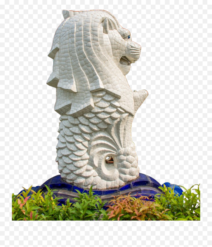 Download Stone Merlion Statue Material Park Changchun - Merlion Park Emoji,Park 81 Sun Emoticons