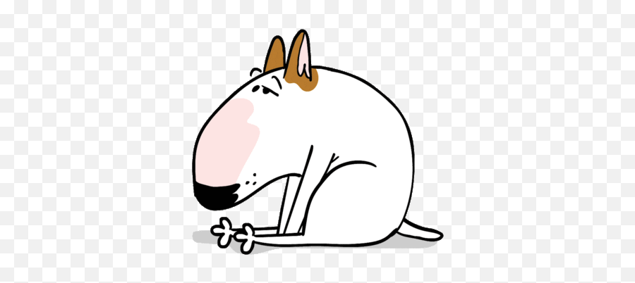 Sleepy Sticker - Bull Terrier Gif Emoji,Zodiac Rat Emoticon
