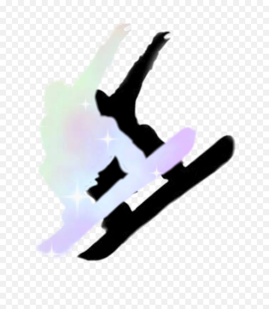 Snowboard Sticker - Snowboarder Emoji,Snowboard Emoji