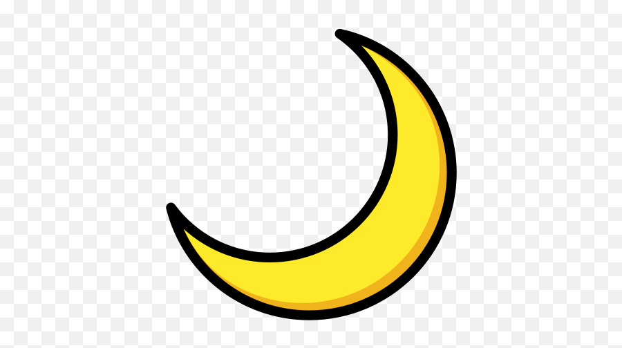 Crescent Emoji - Crescent Emoji Moon Face Png,I Lopve You To The Moon And Back In Emojis