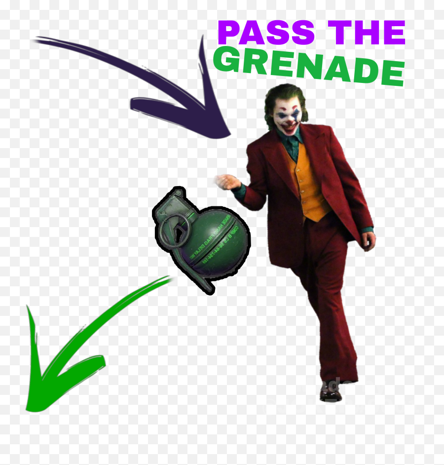 Joker Grenade Discord Sticker - Gentleman Emoji,Grenade Emoji 256x256