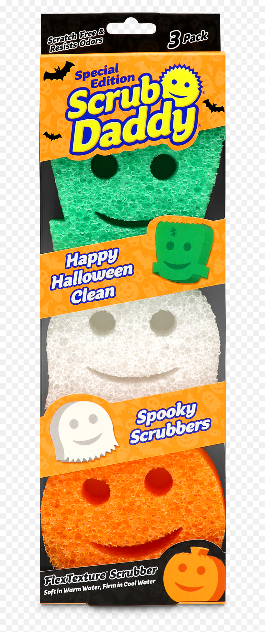 Scrub Daddy Halloween Shapes 3ct - Scrub Daddy Halloween Emoji,Winter Emoticon Pack