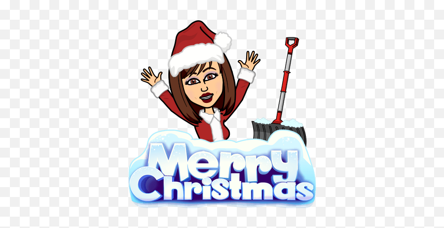 Merry Christmas From The Cles Staff Cold Lake Elementary - Christmas Bitmoji Girl Emoji,Merry Christmas Emoji Png