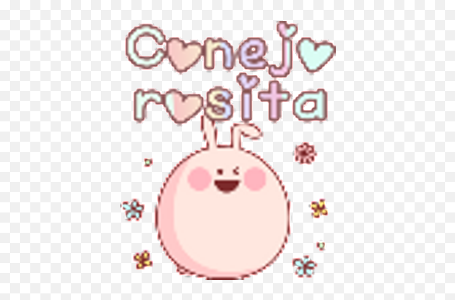 Sticker Maker - Conejo Rosita Happy Emoji,Cute Friend Emoji Themes