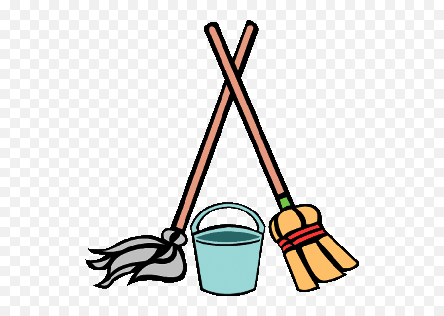Vector Vacuum Mop Bucket - Broom And Mop Clipart Mop And Bucket Cartoon Emoji,Broom Emoji