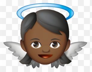 Learn These Black Girl Emoji Images - Black Angel Emoji,Brown Skin Haircutting Emojis