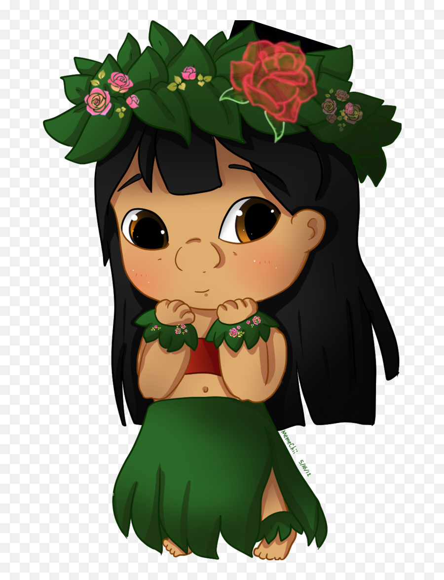 Sticker By Μ - Kawaii Fotos De Lilo Y Stitch Emoji,Hula Girl Emoji